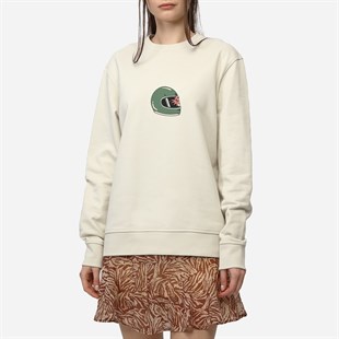  Sweatshirt Collision Kadın Lacivert