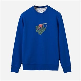  Sweatshirt Drop  Kadın Mavi