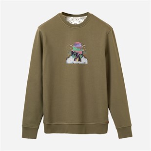  Sweatshirt Yükseliş Erkek Yeşil