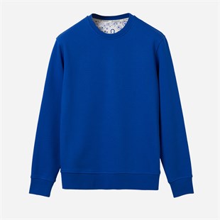 Sweatshirt Basic Kadın Mavi