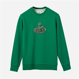 Sweatshirt Danger Erkek Mavi