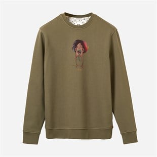Sweatshirt I'm so Hungry Erkek Haki
