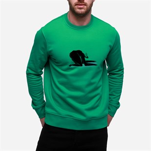 Sweatshirt Yok Oluş Erkek Yeşil