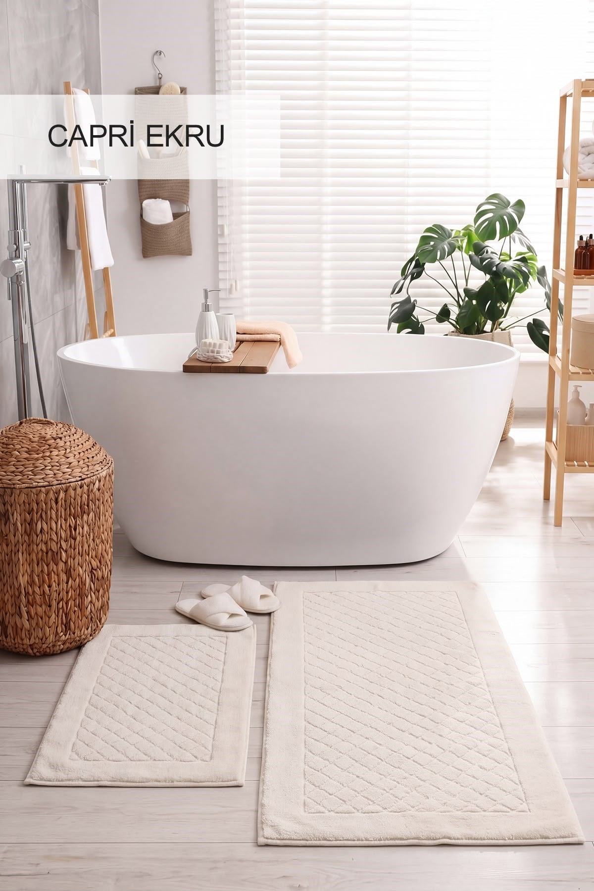Capri Ekru - 40x60-60x100 Paspas Set