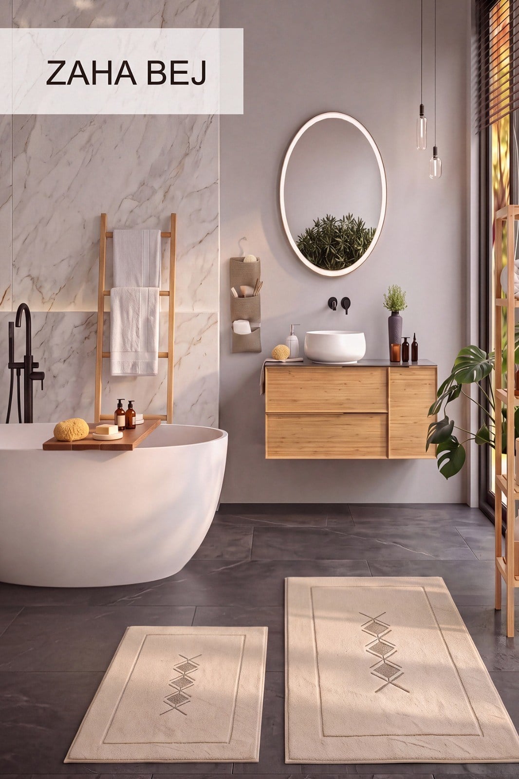 Luxor Zaha Bej - 40x60-60x100 Paspas Set