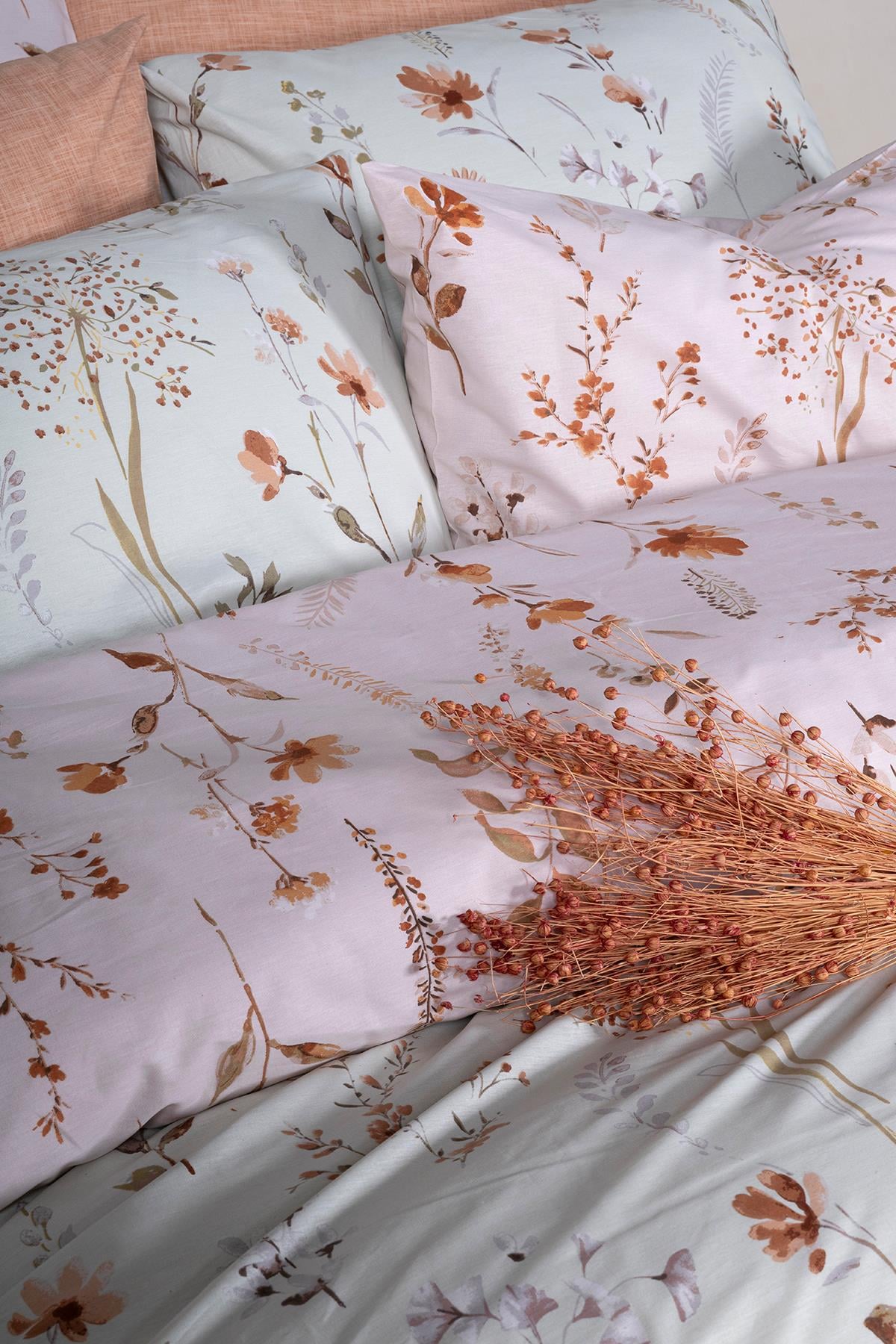 Ranforce Çift Kişilik Nevresim Takımı Kenzo Kahve