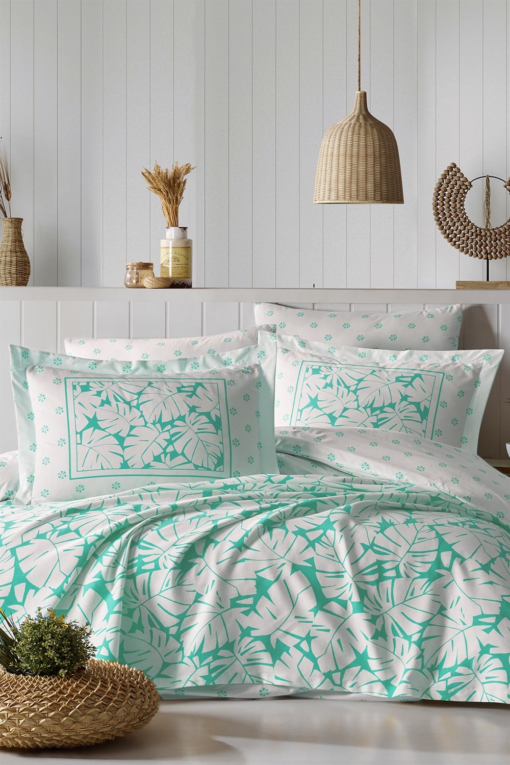 Summer Time Çift Kişilik Pike Takımı - Mint