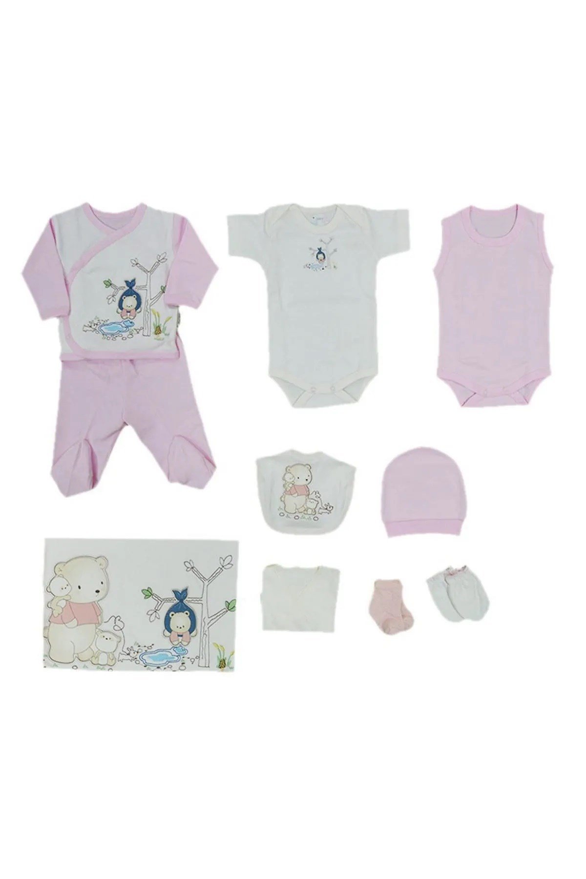 Bebitof Sallanan Ayıcık Zıbın Seti 10 parça