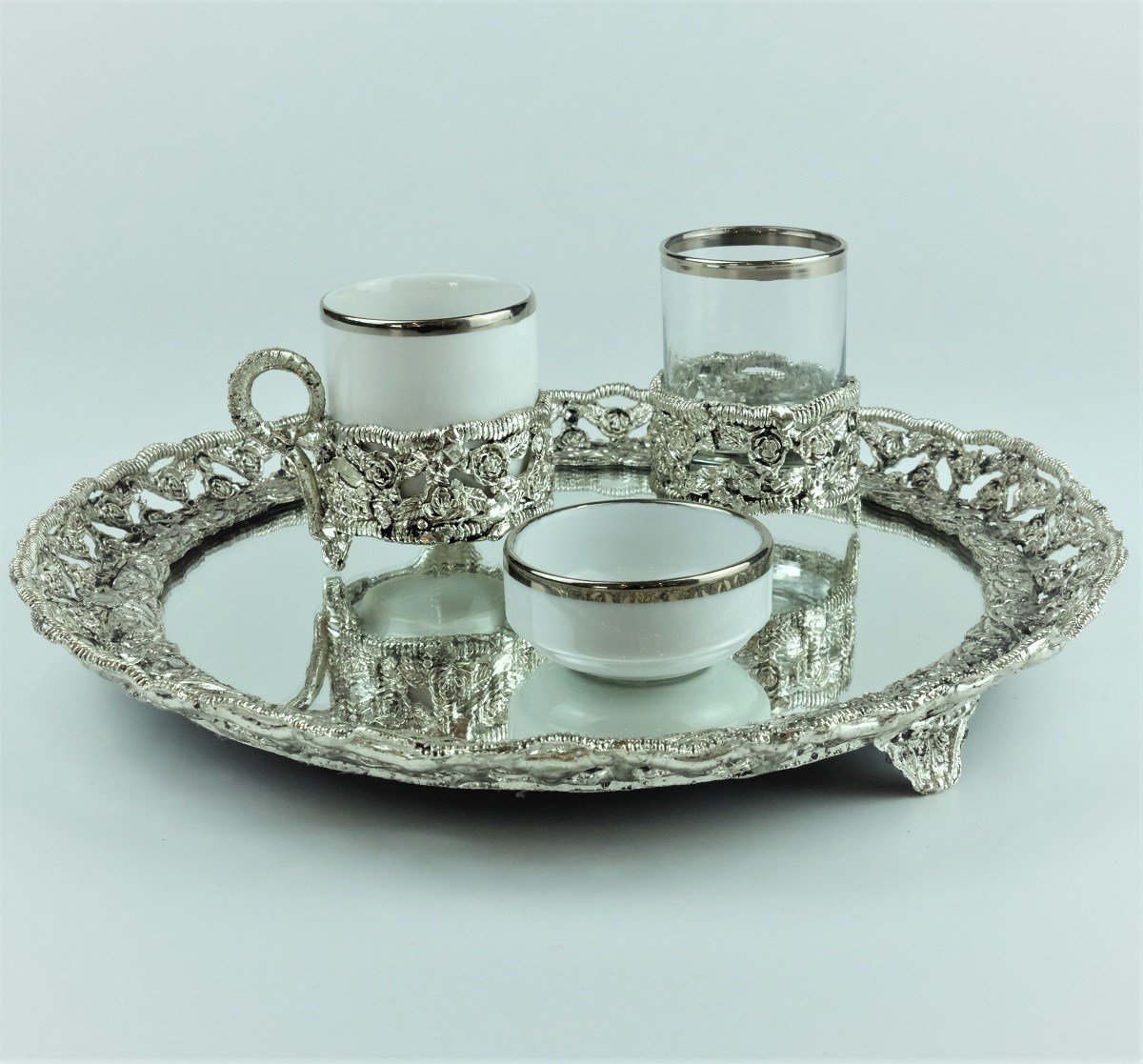 Damat Seti Yuvarlak Gümüş