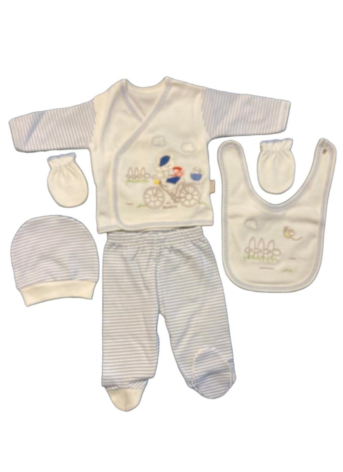 Dandini Bisiklet Figürlü 5'li Zıbın Seti