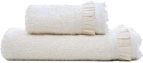 Ecocotton Alessa El Yüz Havlusu %100 Organik Pamuklu Dantelli Krem 50x90 Cm