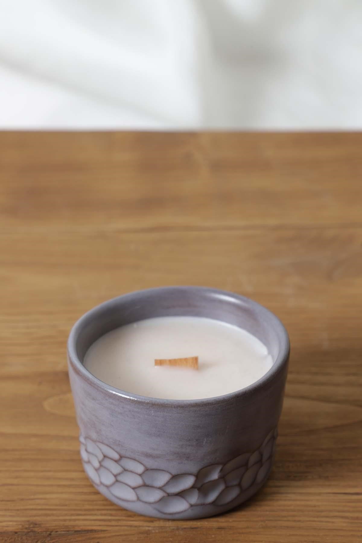 Ecocotton Freya Aksesuar Küçük Mum Gri