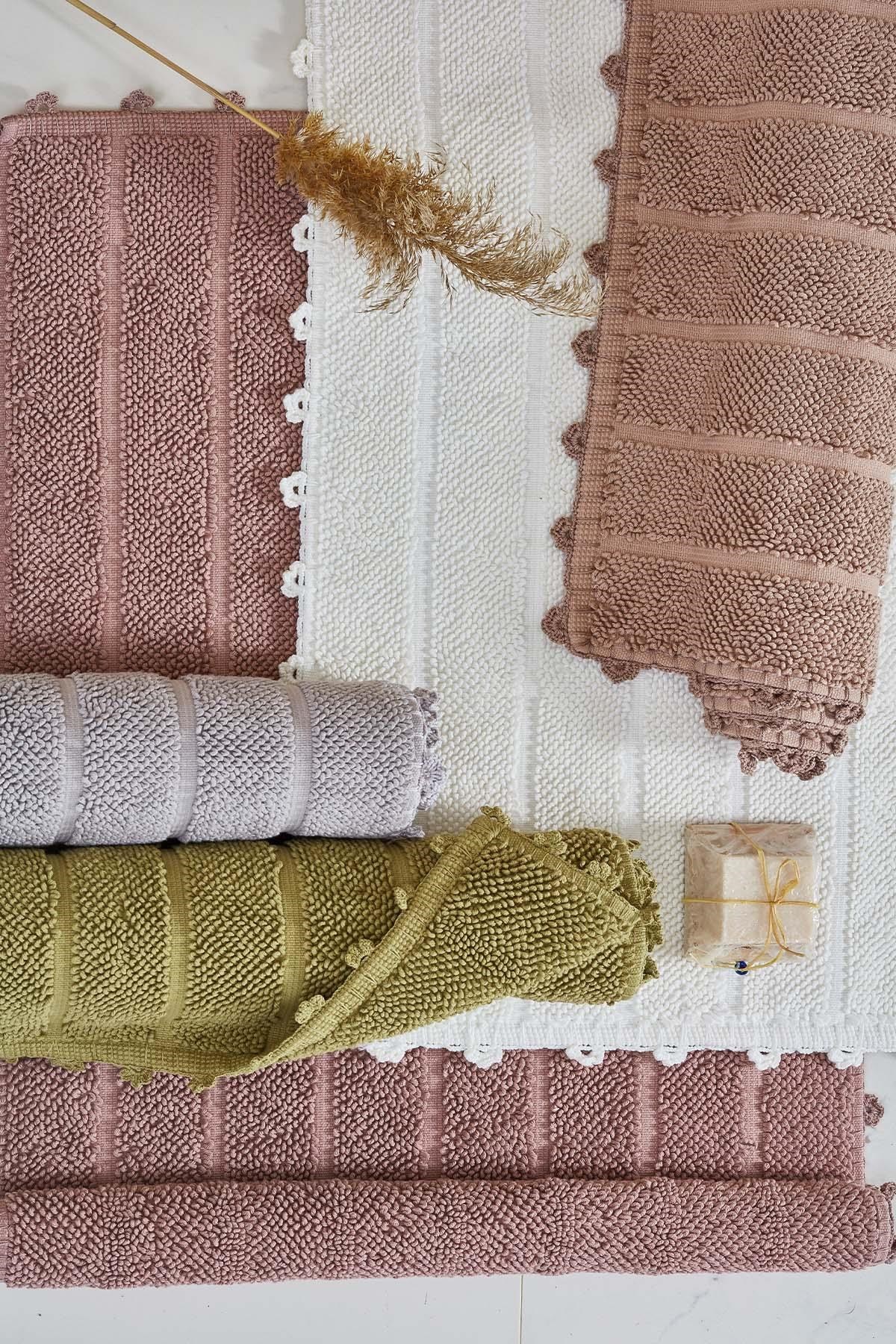 Ecocotton Kamila Paspas Bej 50*80
