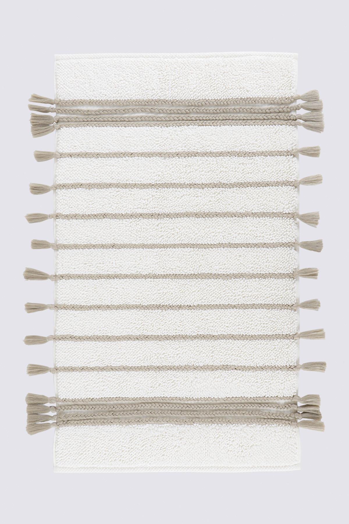 Ecocotton Karnella Banyo Paspası %100 Organik Pamuk Krem 50x80 Cm