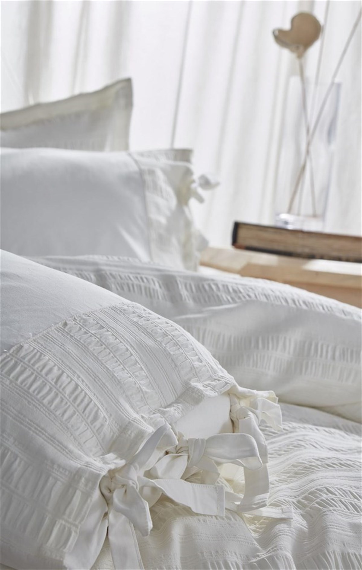 Ecocotton Miha Battal Boy Nevresim Takımı %100 Organik Pamuk Likralı Krem 240x220 Cm
