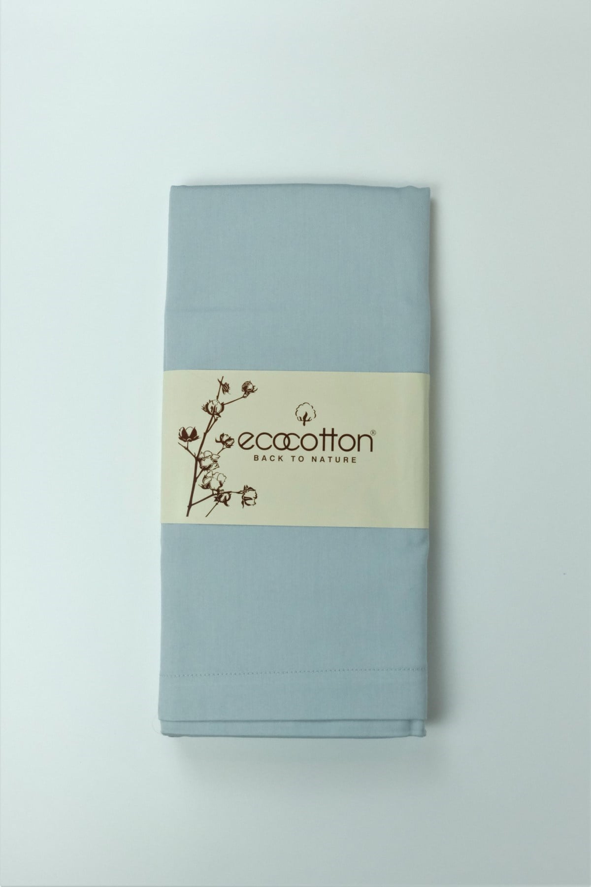 Ecocotton Yastık Kılıfı Açık Mavi 50*70 cm