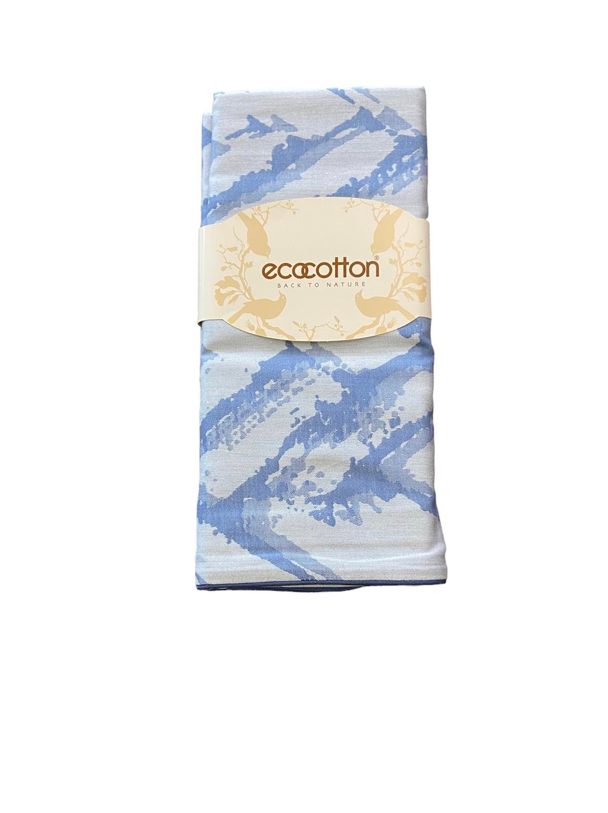 Ecocotton Yastık Kılıfı Alacalı Mavi 50*70 cm