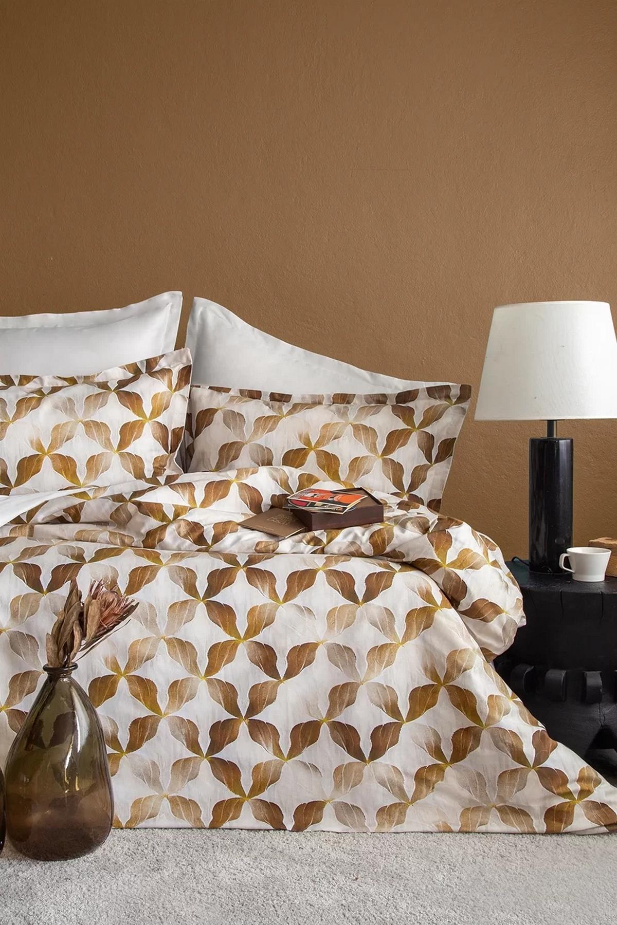 İssimo İllusion 210 TC (83 Tel) Dijital Pamuk Saten Çift Kişilik Nevresim Takımı