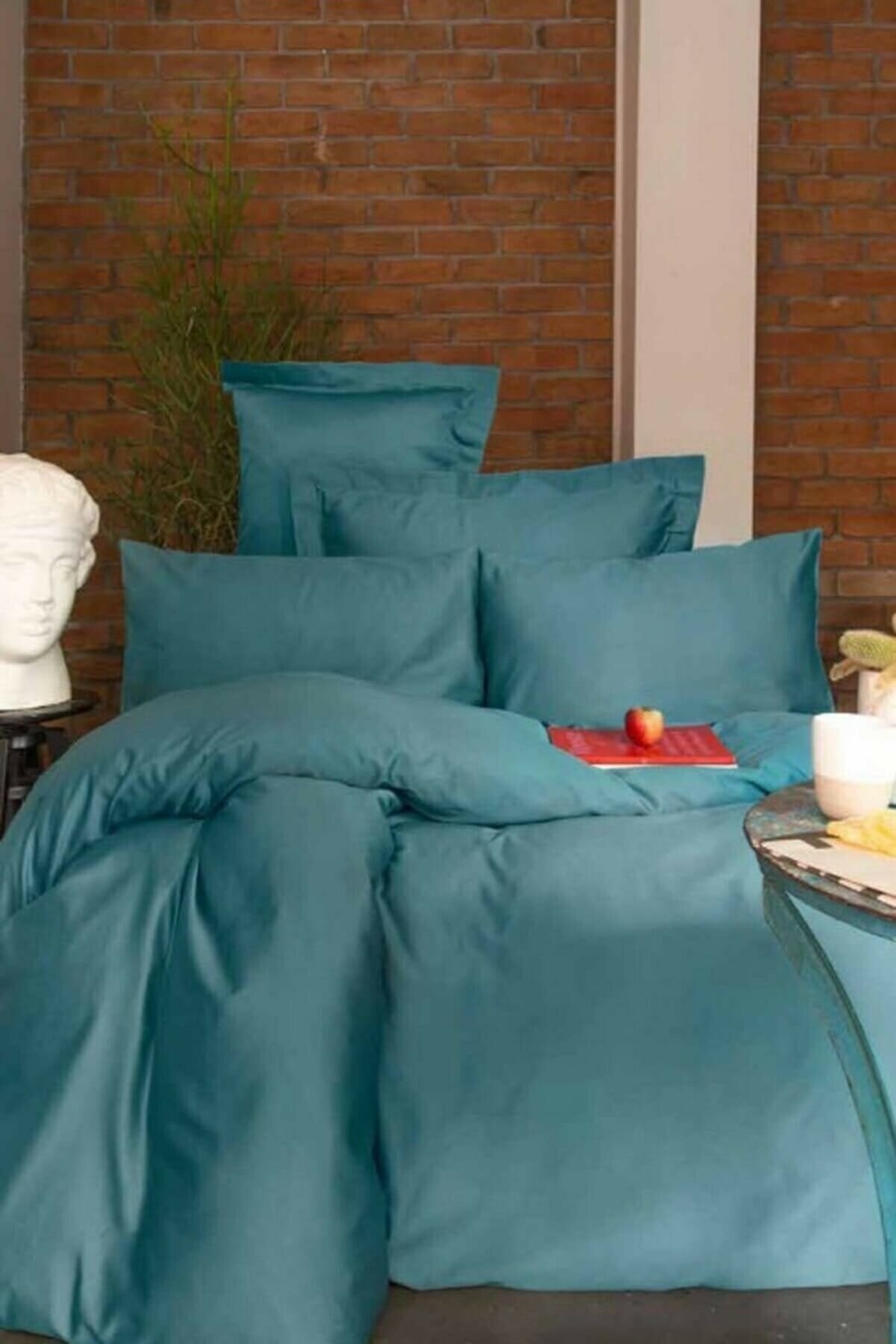 İssimo Ranforce Simply Fitted Çarşaf 180*200 Cm Gümüş Mavi