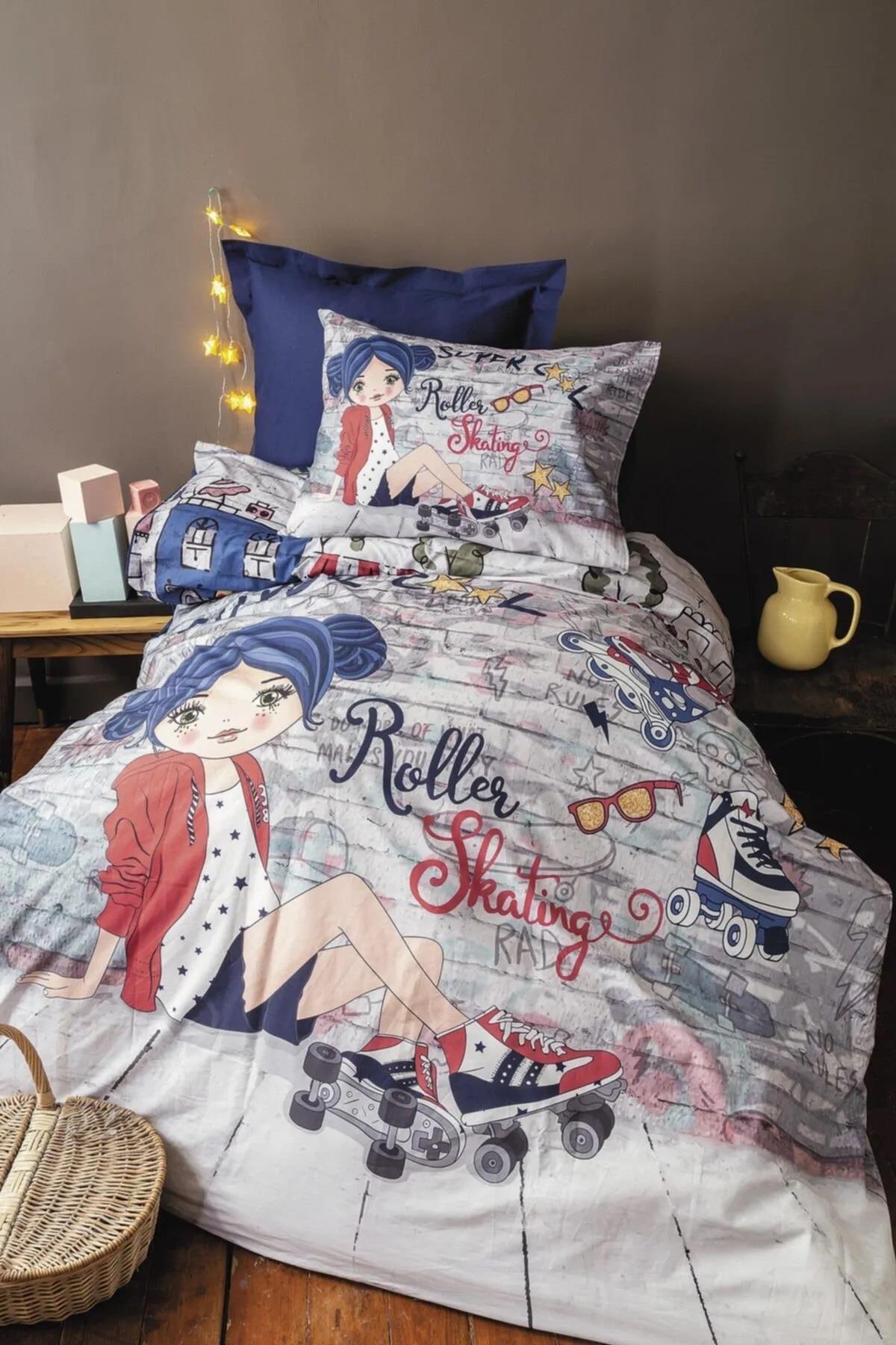 İssimo Shiny Girl Dijital Ranforce Nevresim Takımı Tek Kişilik 160*220
