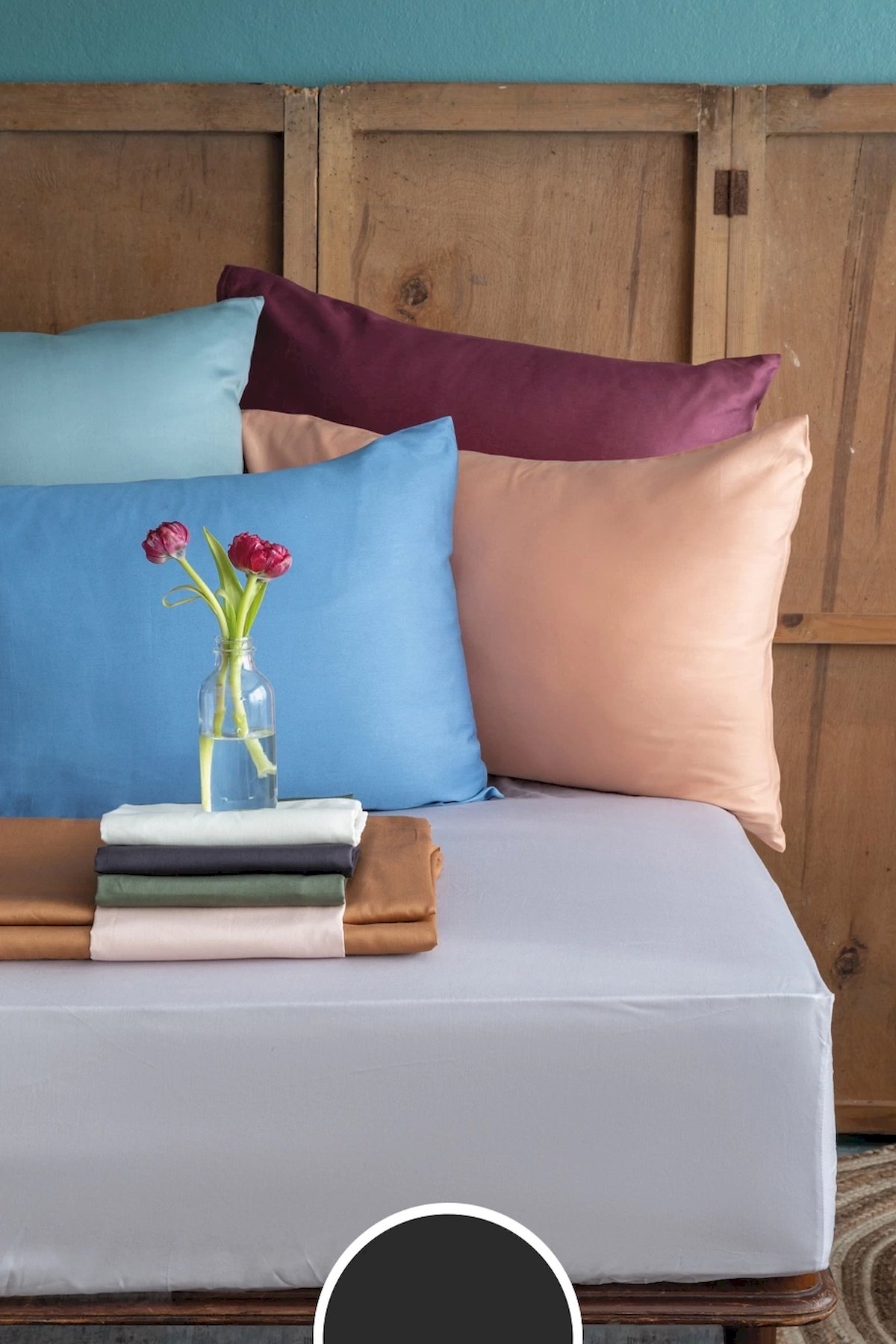 İssimo Simply Füme Pamuk Saten Fitted Set 100*200/50*70(1)