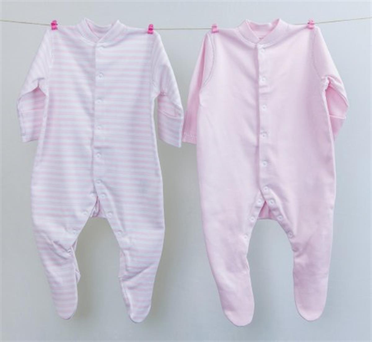 Medekids Ayaklı Tulum 2’li Pembe 0-3 Ay