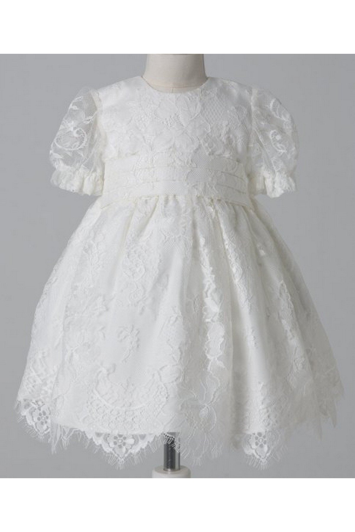 Medekids Dantelli Elbise Ekru 0-3 Ay