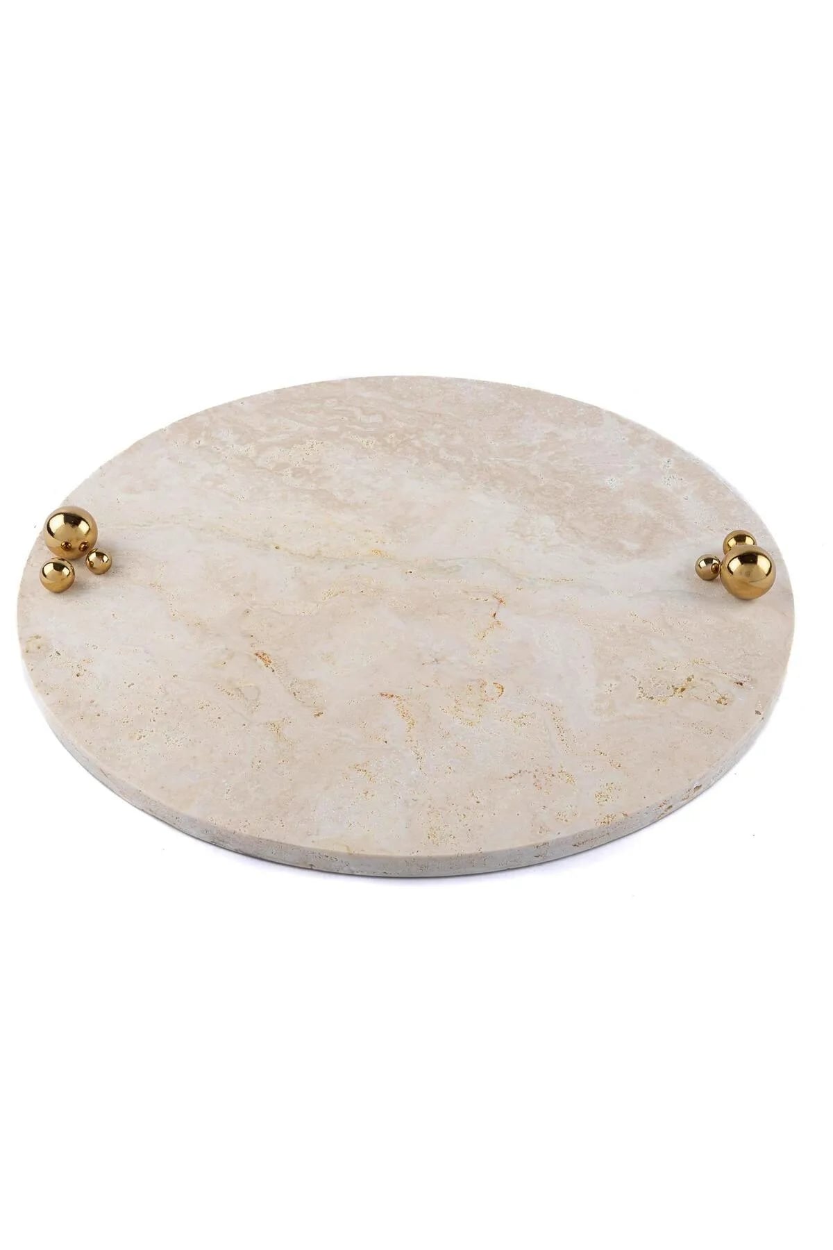 Mikasa Moor Gold Top Büyük Bej Tepsi 35x35x4cm