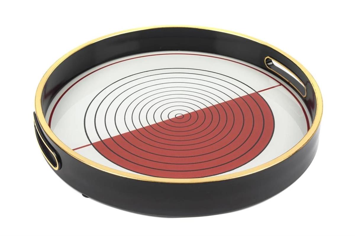 Mikasa Moor Kırmızı Çizgili Tepsi 30cm