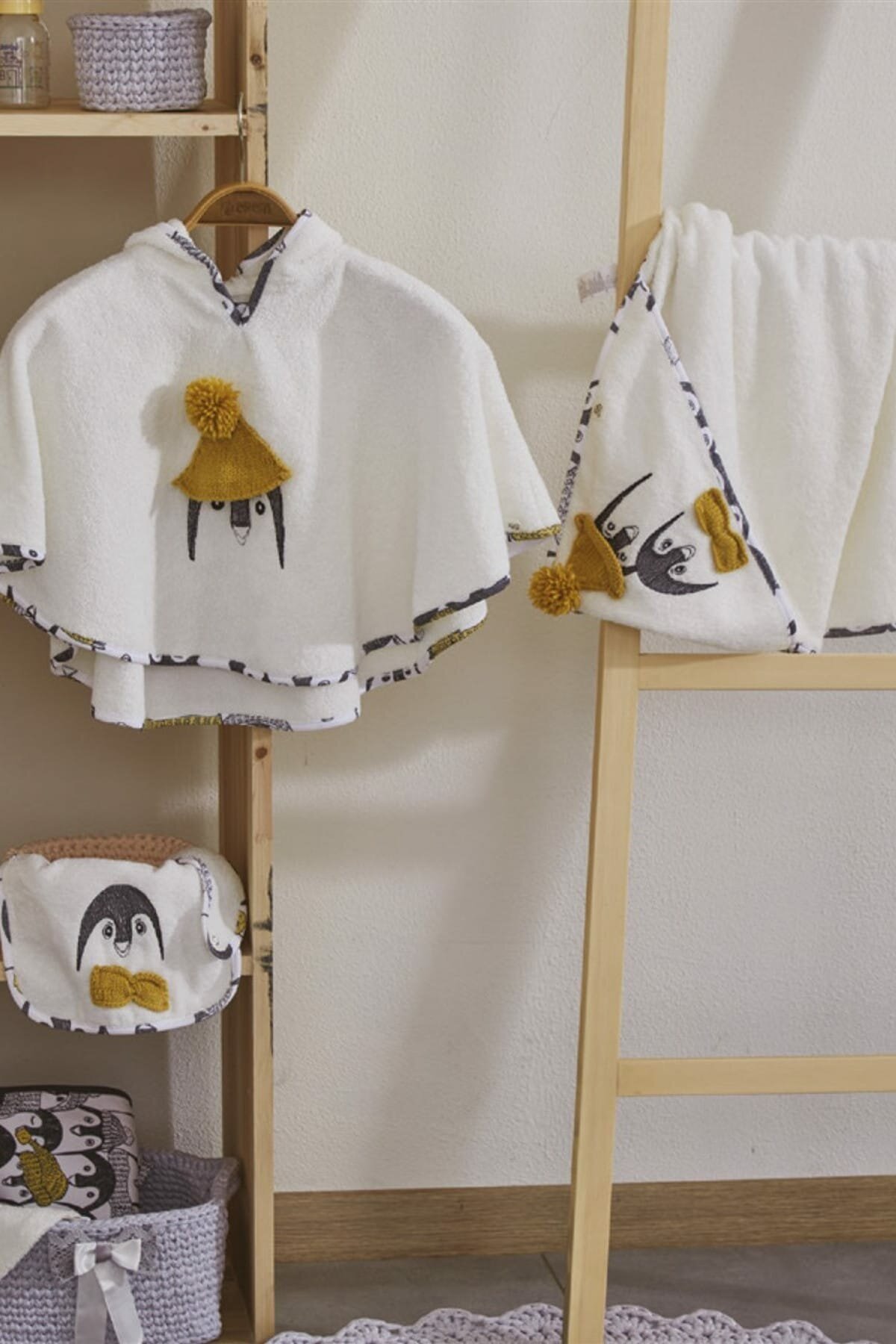 Pingu Bebek Panço Seti Beyaz 80*80