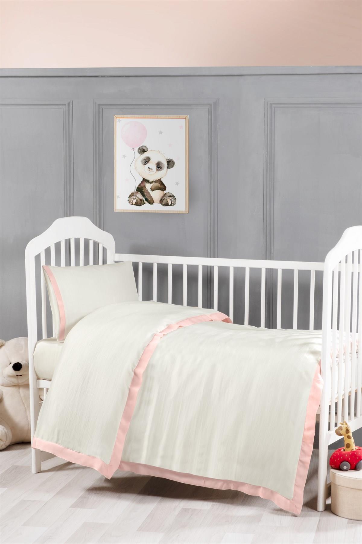 Silkarea Bombilie Çift Kişilik Nevresim Takımı Pembe