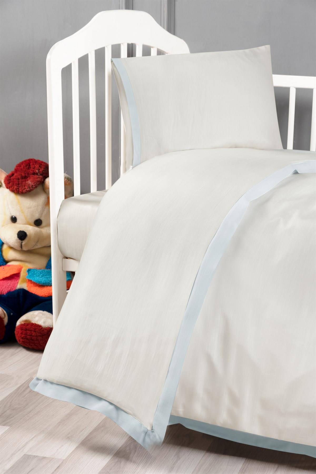 Silkarea Bombilie Çift Kişilik Nevresim Takımı Mavi