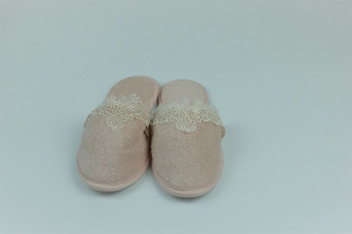 Soft Cotton Destan Havlu Terlik Pudra 36-38