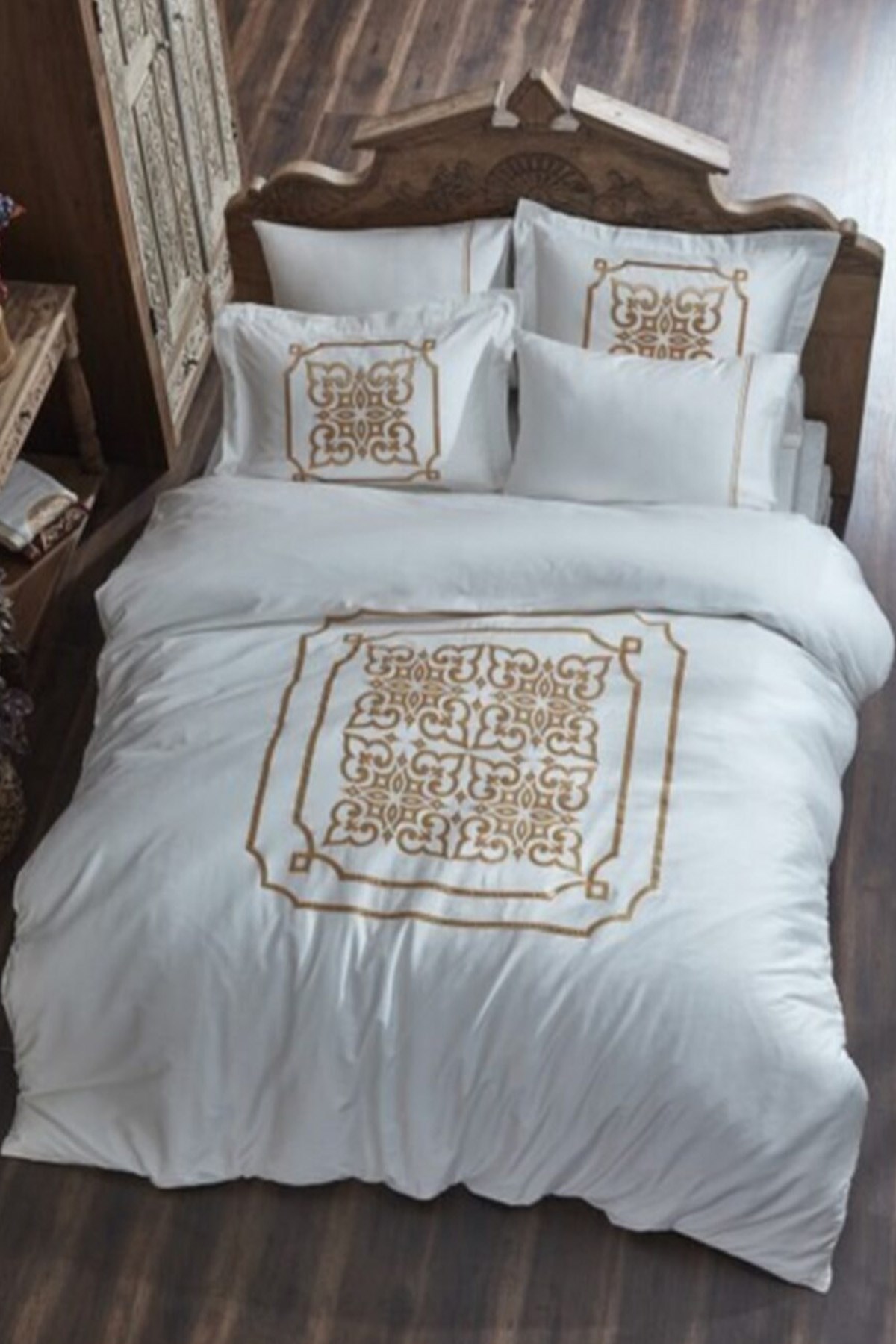 Vera Krem Nevresim Takımı Duvet Set 200 220