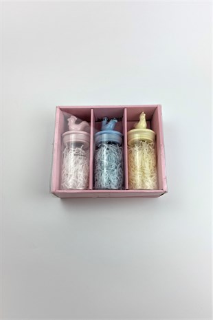 Ancel Borosilikat Kavanoz Seti 3'lü