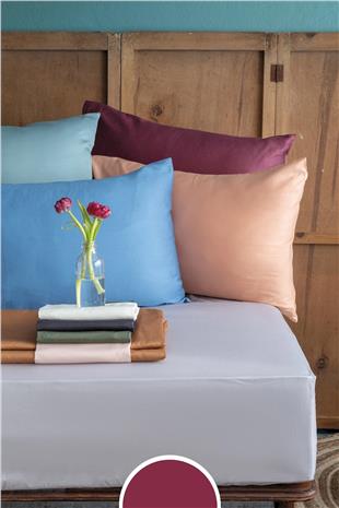 İssimo Simply Cherry Rot Pamuk Saten Fitted Set 180*200/50*70(2)