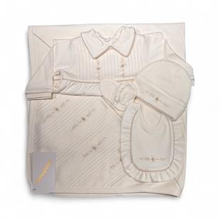 Medekids Su Yolu 5'li Set Krem & Bej 0-3 Ay