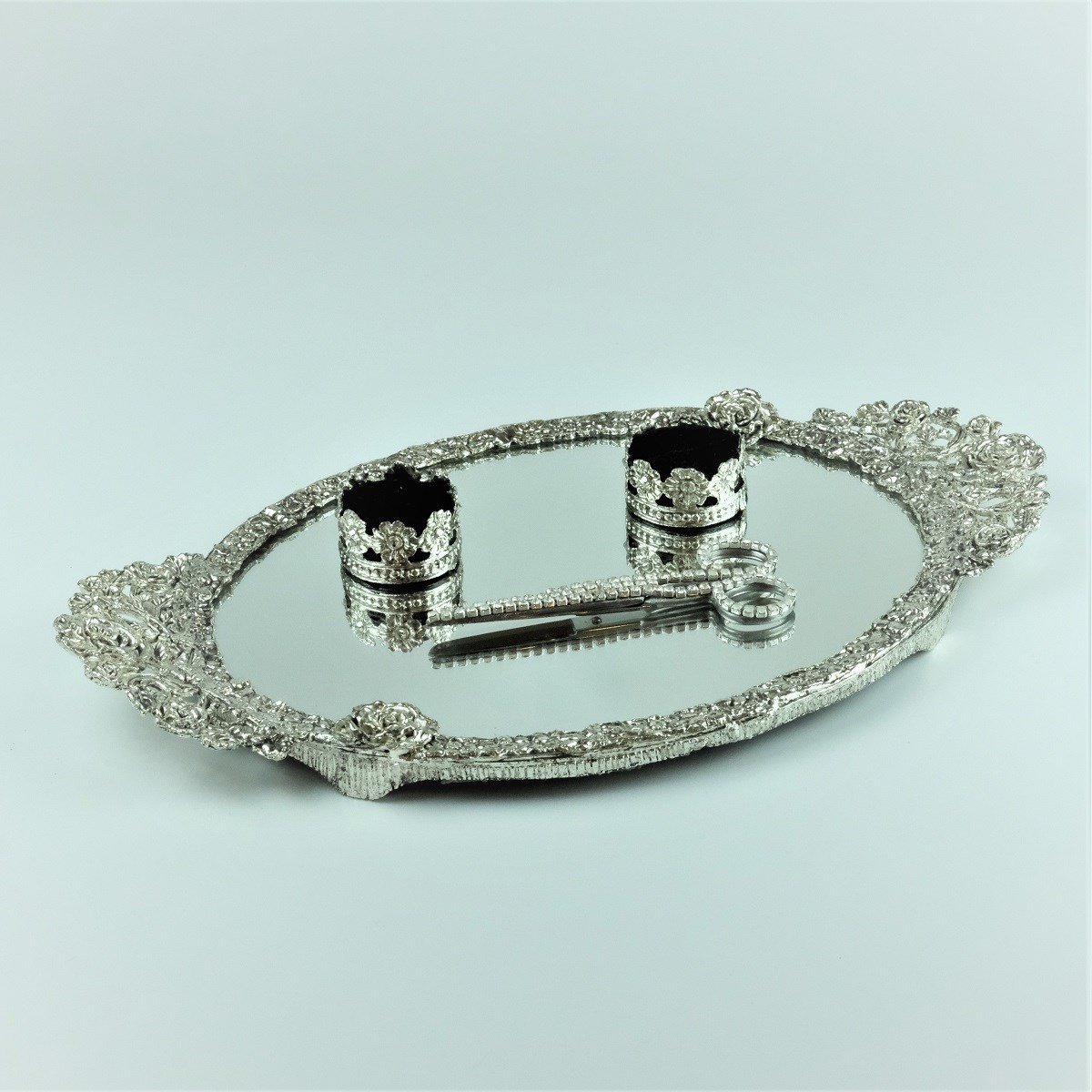 Cemile Söz-Nişan Seti Oval Döküm Silver