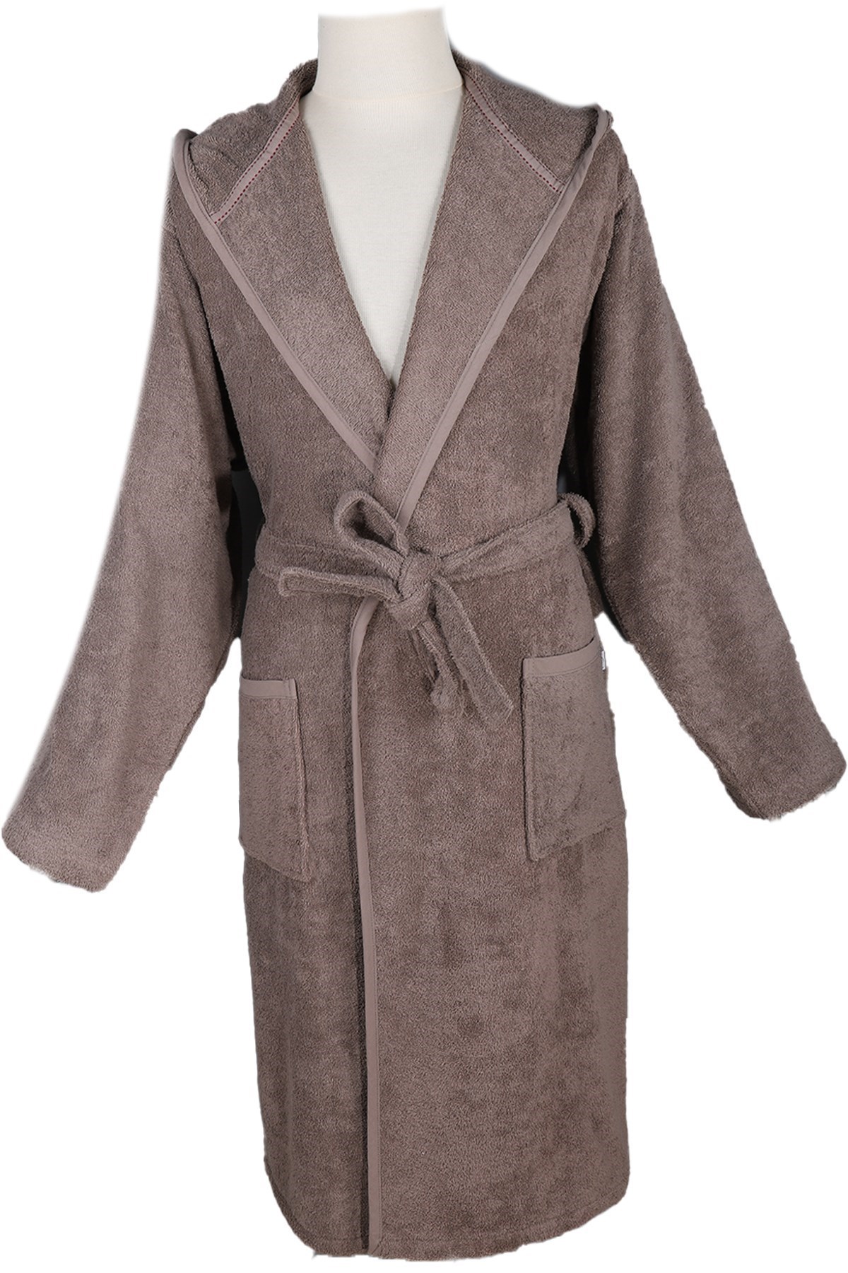 Ecocotton Ecosoft Erkek Bornoz Kahve Large
