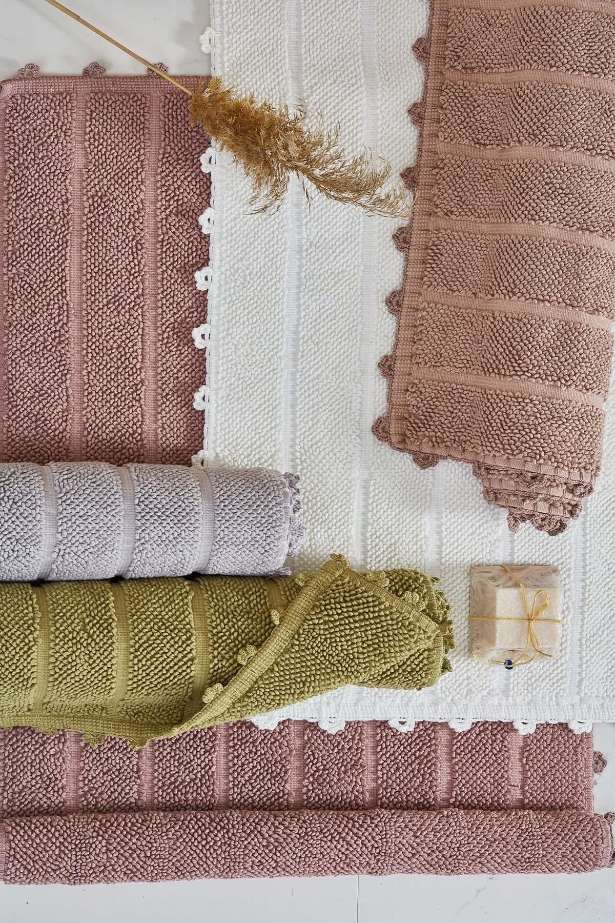 Ecocotton Kamila Paspas Bej 50*80