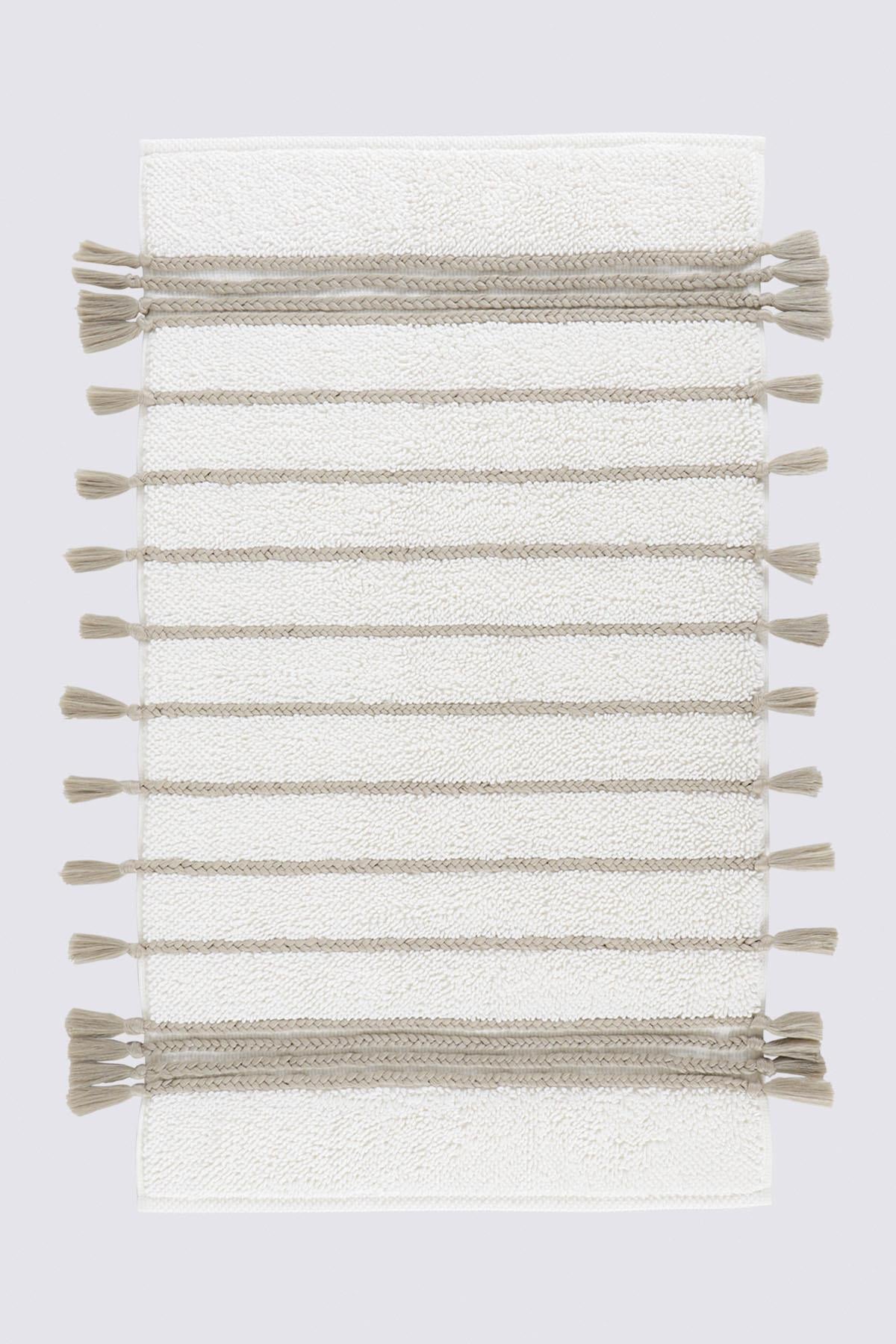 Ecocotton Karnella Banyo Paspası %100 Organik Pamuk Krem 50x80 Cm