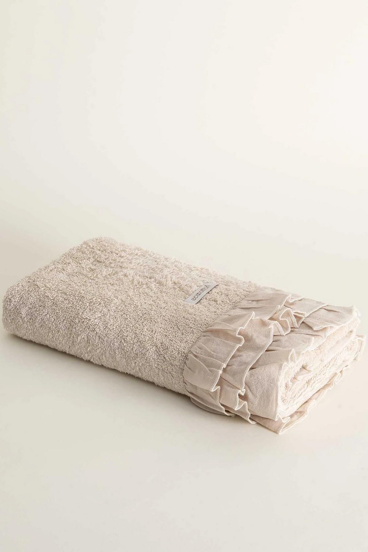 Ecocotton Miranda Yüz Havlusu Organik Pamuk Bej 50*90