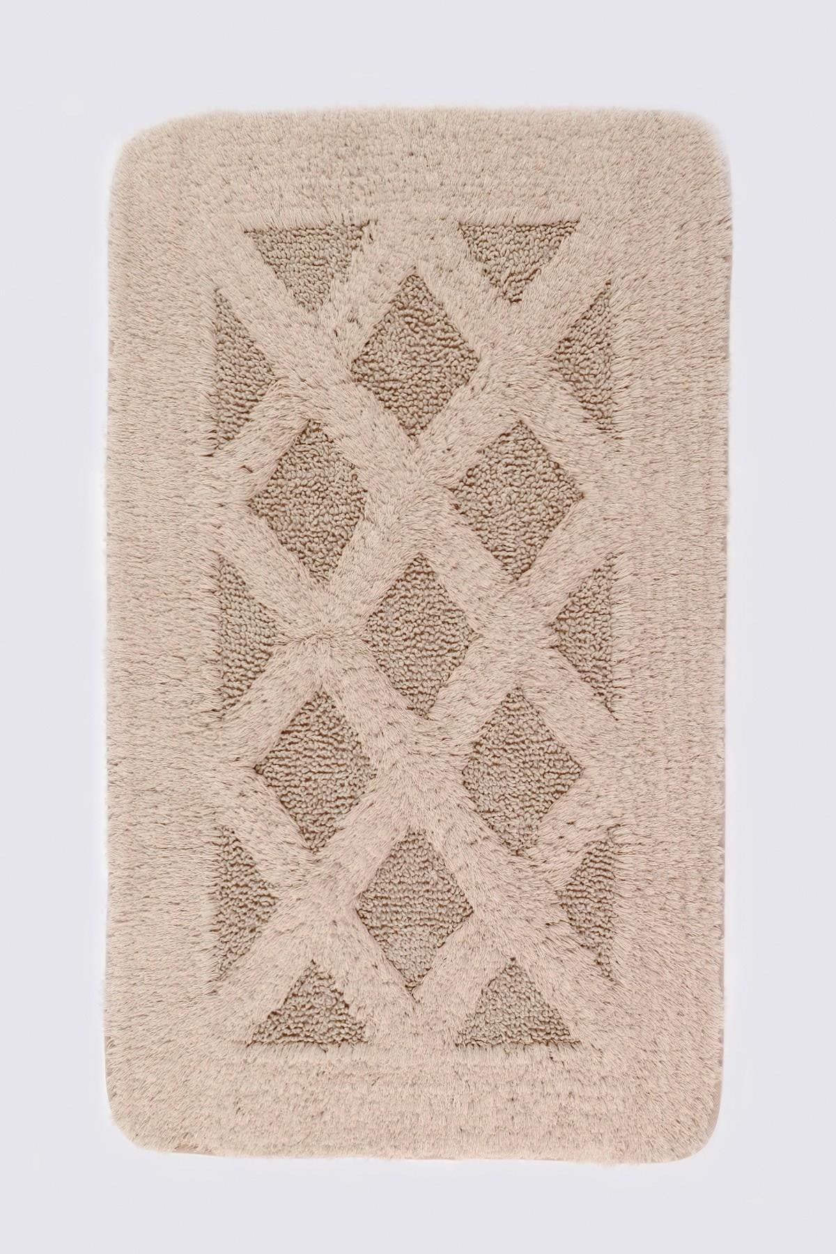 Ecocotton Nova Banyo Paspası %100 Pamuk Bej 70x120 cm