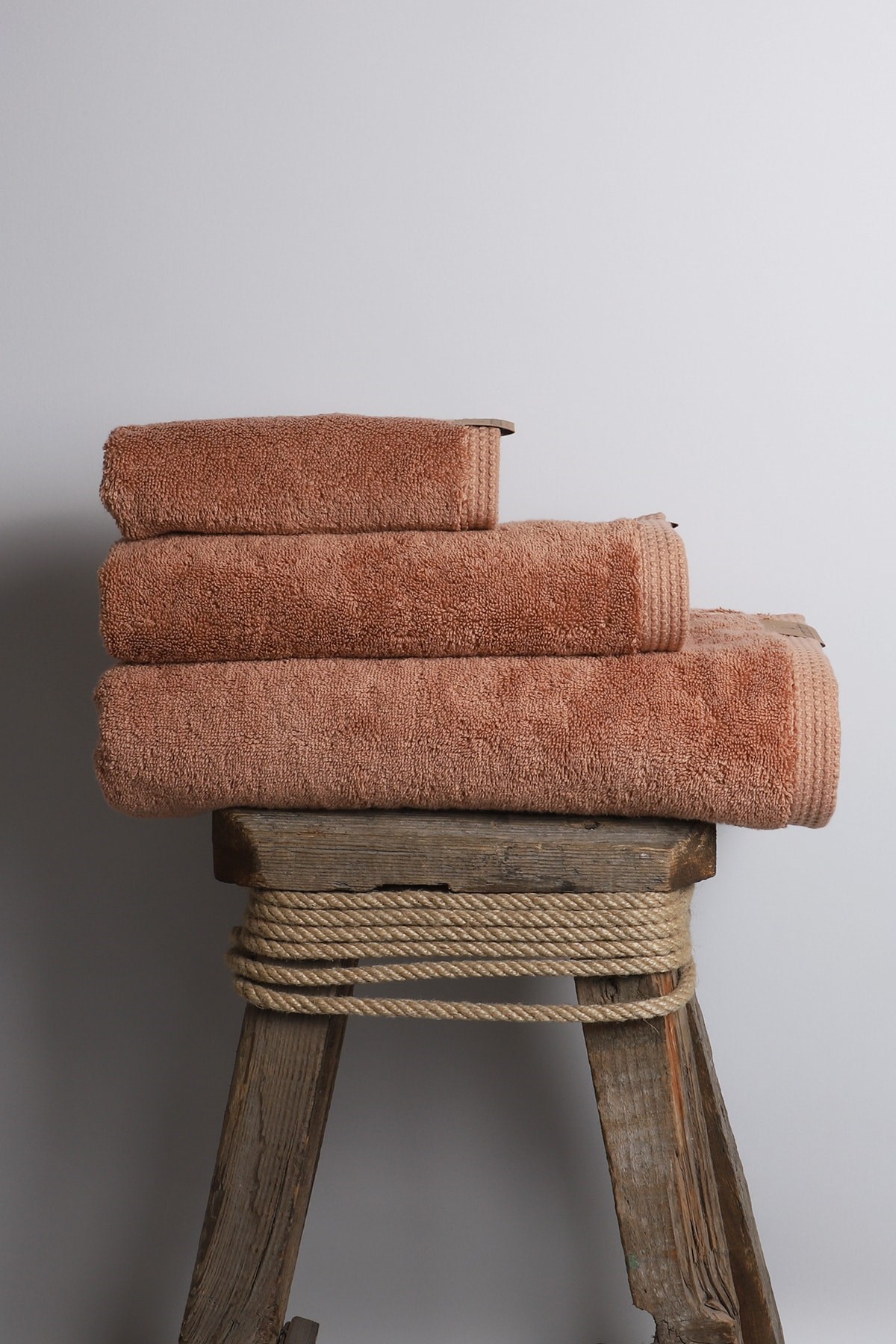 Ecocotton Pure Cotton 3'Lü Havlu Set Kahve 30*50-50*90-80*150