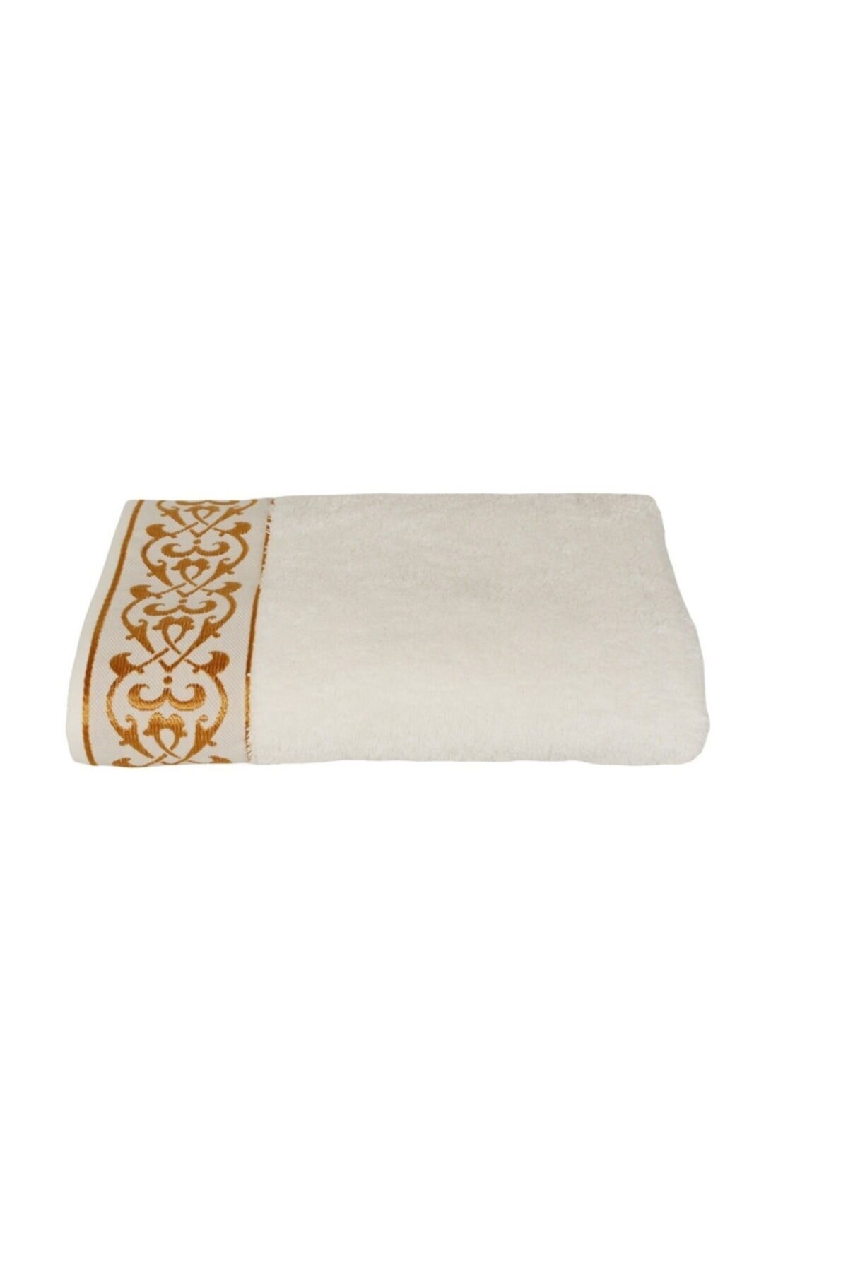 Ecocotton Şehzade Havlu Krem 80*150