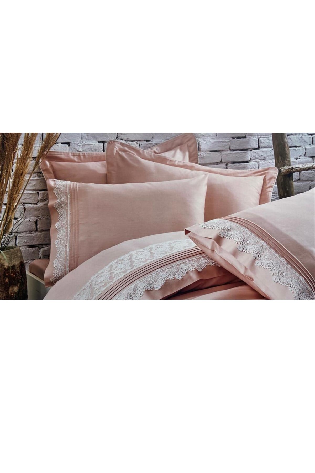 Ecocotton Serra Çift Kişilik Duvet Set 200X220 Pudra