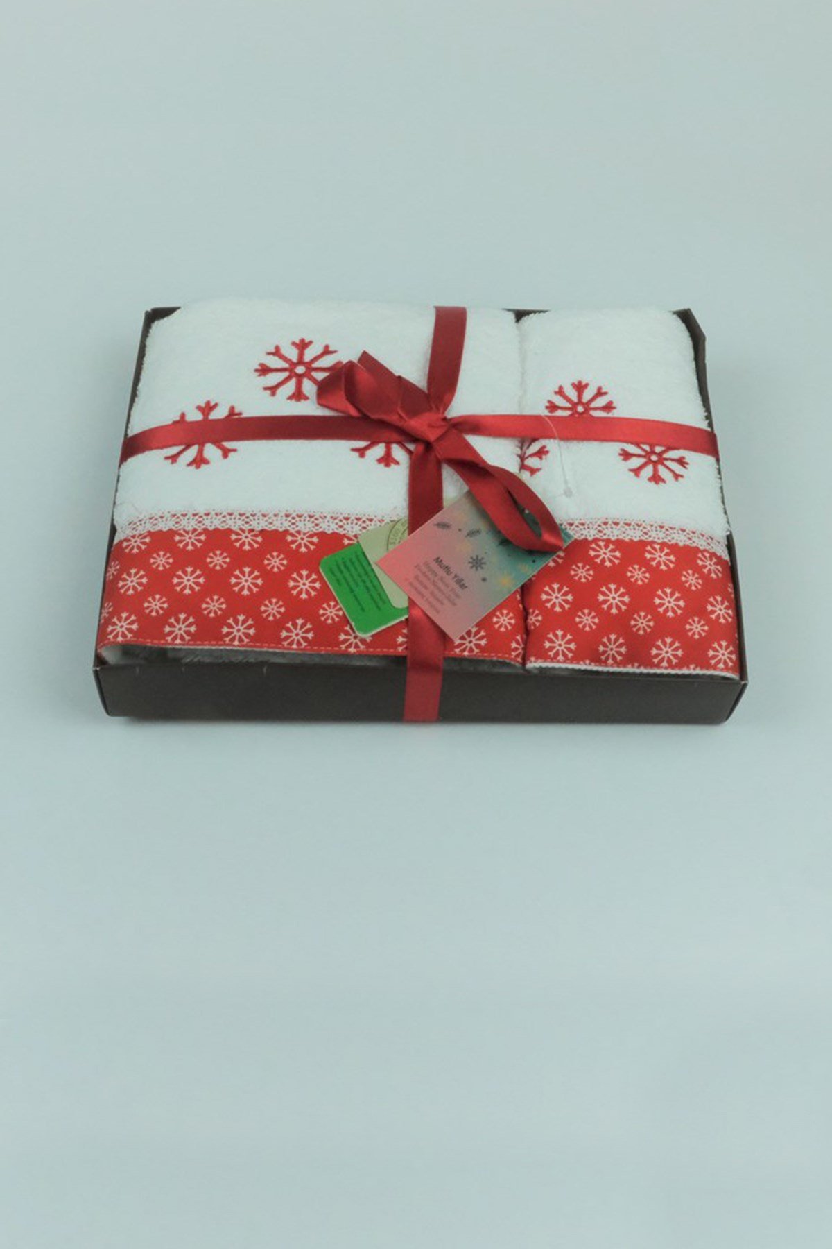 Ecocotton Yılbaşı Figürlü Kar Tanesi 2 Li Beyaz50/90 30/50