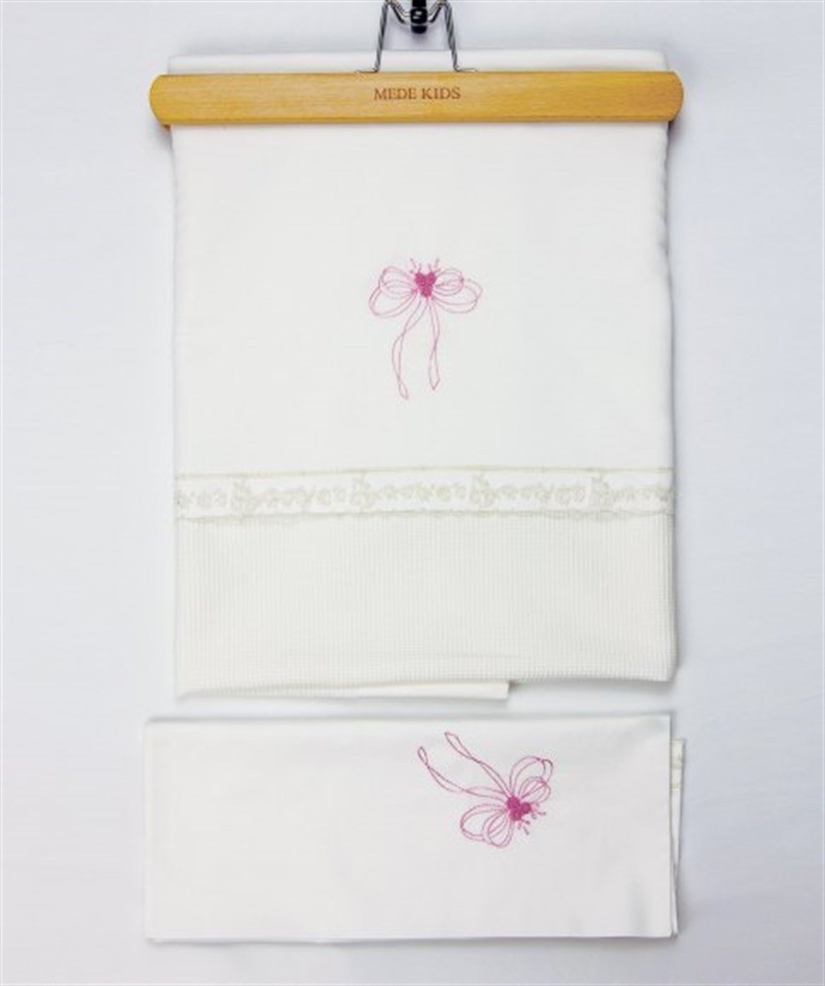 Medekids Fiyonk Pike Takımı Ekru-Mavi 80*110 Cm