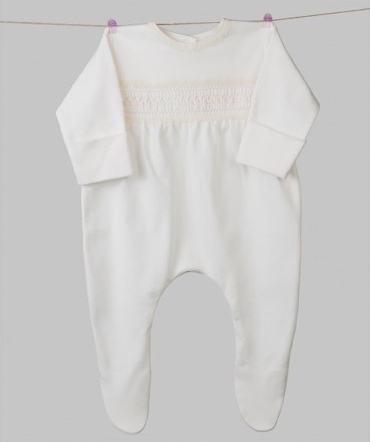 Medekids Plitingli Ayaklı Tulum (Şapka&Eldiven) Siyah & Beyaz 0-3 Ay