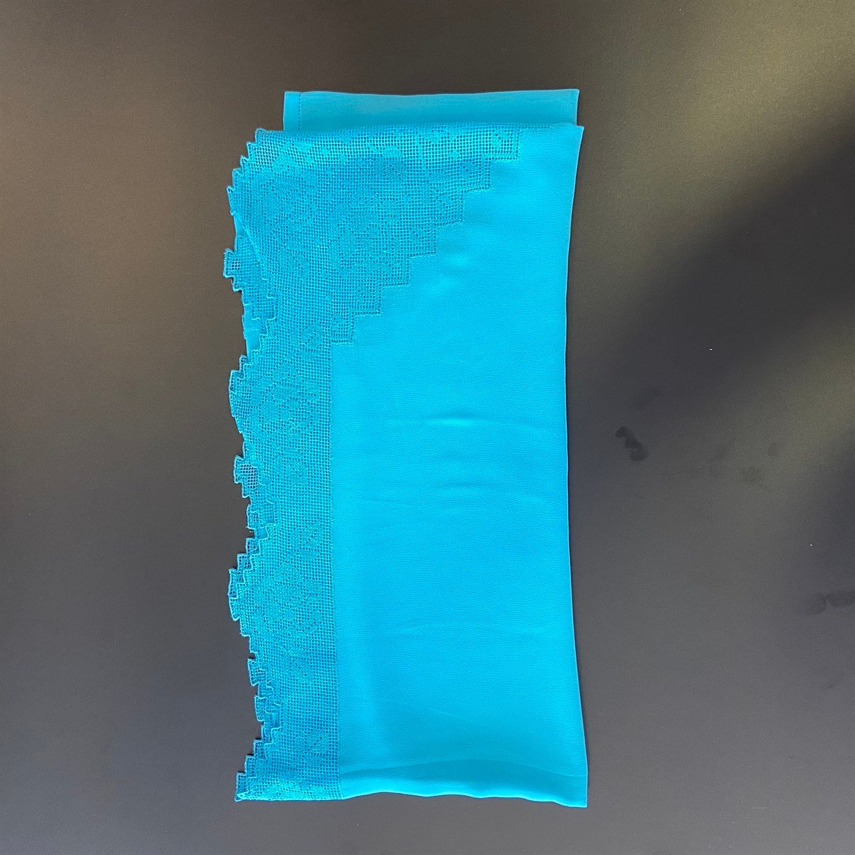 Mevlüt Örtüsü Antep İşi Dalgülü Mavi